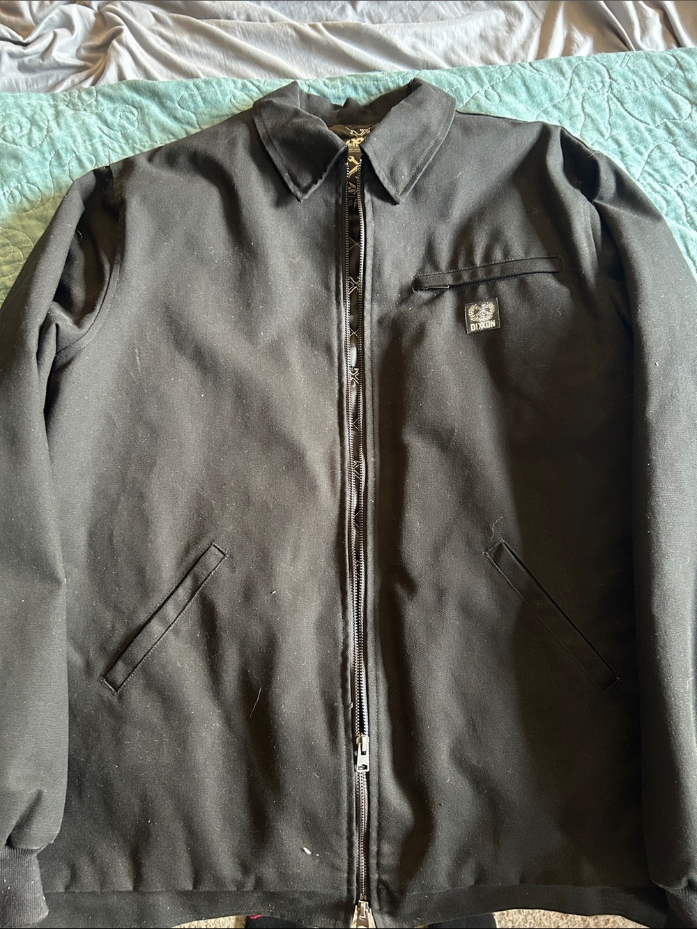 DIXXON Black Lightweight Zip-Up Shirt Jacket